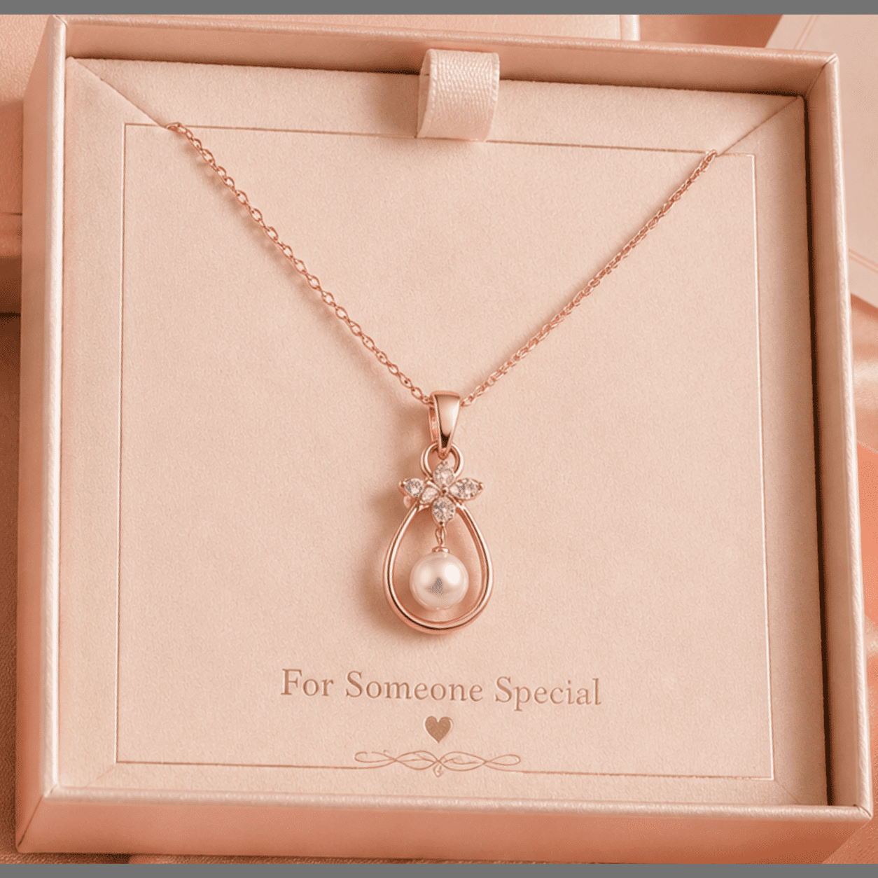 rose gold pearl blossom necklace rose gold pearl blossom necklace
