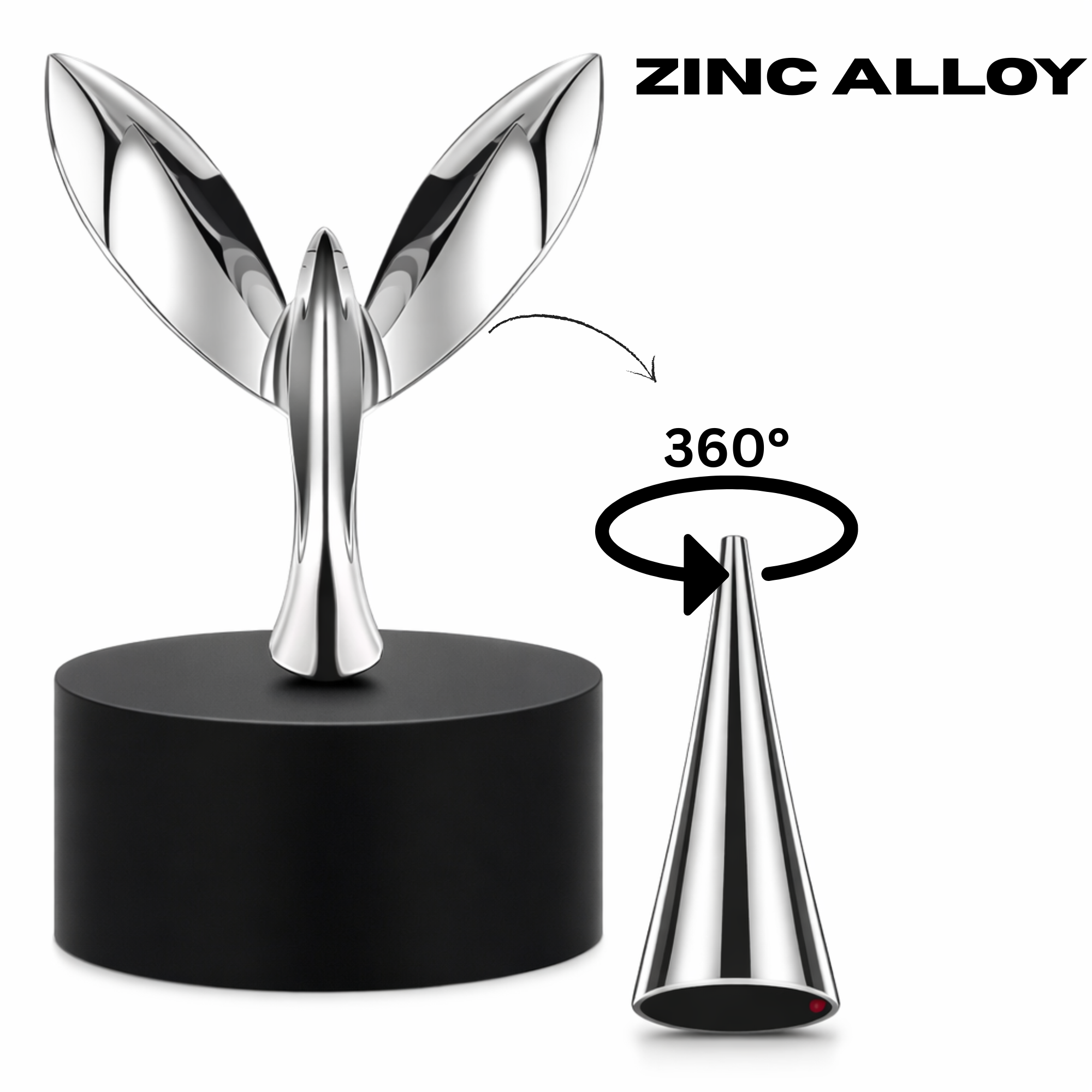 silver metalic bird silver metalic bird