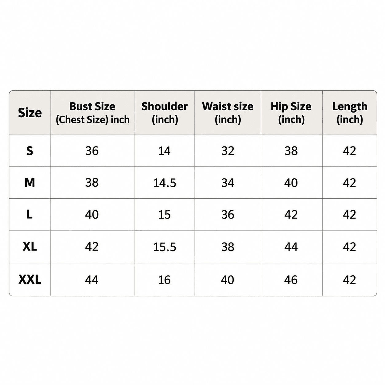 minimalist beige size chart (1) minimalist beige size chart (1)